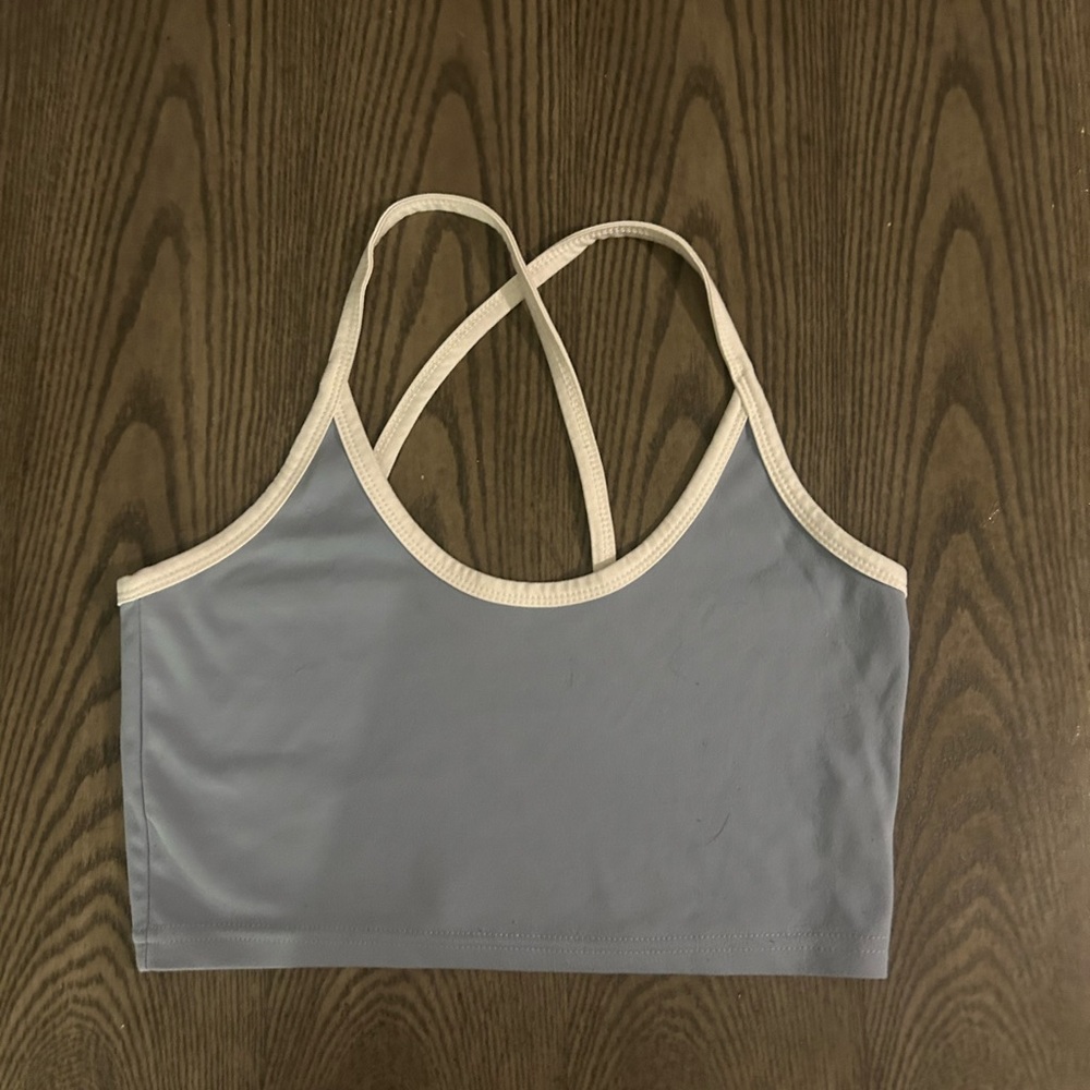 Women's Blue Crop top